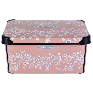 Корзина для зберігання VIOLET HOUSE 0646 Pink Flowers 5 л
