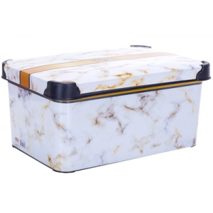Корзина для зберігання VIOLET HOUSE 0647 Decor Marble White 10 л