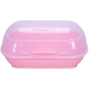 Хлібниця VIOLET HOUSE 0720 Pink c дахів. 40x27x48 см