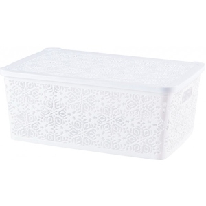 Корзина для зберігання VIOLET HOUSE 0404 №2 Ажур White с/кр. 14 л