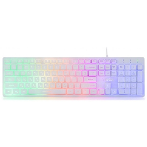 Клавіатура дротова ігрова Vinga KB410 White