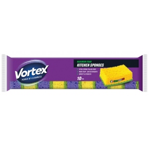 Губка для миття посуду поролонова Vortex 10шт