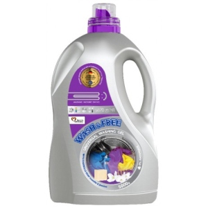 Гель для прання WASH & FREE Універсальний Жасмін та лаванда з марсельським милом 5л