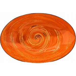 Блюдо Wilmax Spiral Orange 25х16.5х6 см 570 мл (WL-669340 / A)