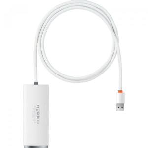 Хаб USB Baseus Lite Series 4-Port USB-A USB-A to USB 3.0х4  1m White (WKQX030102)