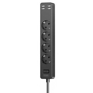 Мережевий фільтр XO 2 розетки + 3 USB 1.8 м (WL10)