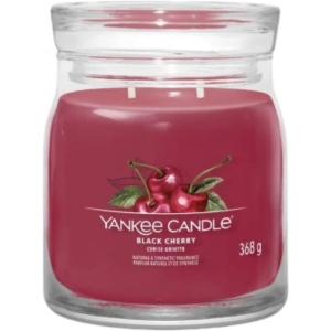 Свічка скло Yankee Candle Medium Black Cherry (Чорна Вишня) 368 г (1701391E)