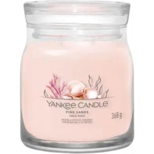 Свічка скло Yankee Candle Medium Pink Sands (Рожеві Піски) 368 г (1629996E)