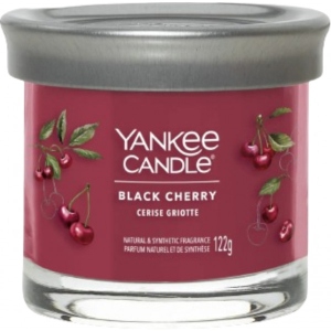 Свічка скло Yankee Candle Small Black Cherry (Чорна Вишня) 122 г (1744738E) офіційний магазин