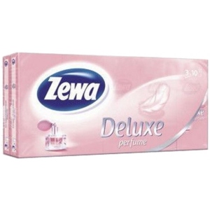 Серветки паперові Zewa Deluxe Perfume 3 слоя 10 шт.. х 10 пачек (7322540061475)