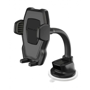Тримач для мобільного пристрою Promate Dashmount Black