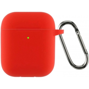 Чохол для навушників Armorstandart Ultrathin Silicone Case With Hook for Apple AirPods 2 Red (ARM59691)