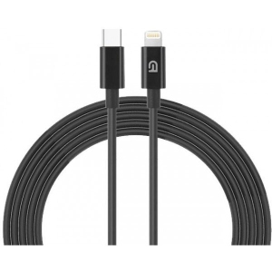 Кабель синхронізації даних Armorstandart AMQGJ2B Lightning to USB-C Cable 1m Black (ARM64293)