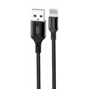 Кабель синхронізації даних XO Braided Data Cable Lightning 2m Black (XO-NB143i2-BK)