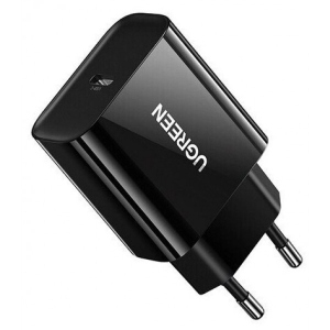 Мережевий зарядний пристрій UGREEN CD137 PD QC4.0 20W 3A Black (10191) фірмовий сайт