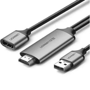Перехідник UGREEN CM151 USB to HDMI Digital AV Adapter 1.5m Gray (50291)