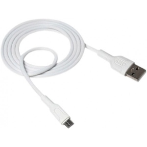 Кабель синхронізації даних XO MicroUSB 2.1A 1m White (XO-NB212m-WH)