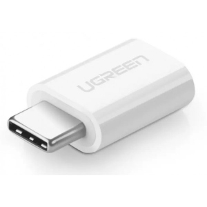 Перехідник UGREEN US157 USB-C to Micro USB Adapter White (30154)