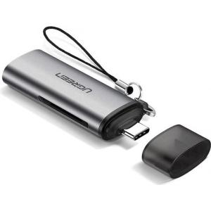 Кардрідер UGREEN CM184 USB Type-C 3.1 + USB TF/SD Gray (50704) замовити в Україні