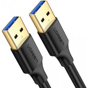 Кабель USB type A - USB type B UGREEN US128 USB-A 3.0 Male to Male 1m Black (10370)