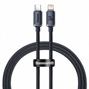 Кабель синхронізації даних Baseus CW-FXP Crystal Shine Series Type-C to iP 20W 1.2 m Black (CAJY000201) купити