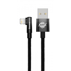 Кабель синхронізації даних Baseus MVP 2 Elbow-shaped USB to Lightning 2.4A 2 m Black (CAVP000101)