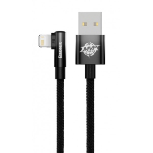 Кабель синхронізації даних Baseus MVP 2 Elbow-shaped USB to Lightning 2.4A 1 m Black (CAVP000001)