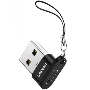 Перехідник UGREEN US280 USB A Male to USB-C Female Black (50568)