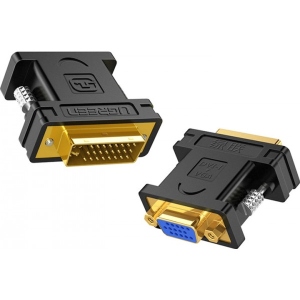 Перехідник UGREEN DVI (24+5) Male to VGA Female Converter Black (20122)