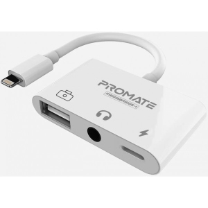 Хаб USB Promate Мediabridge-i White