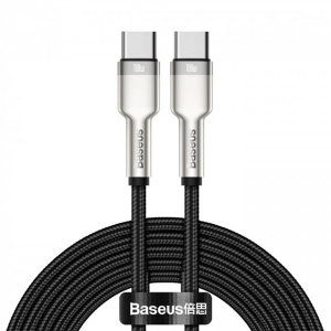 Кабель синхронізації даних Baseus Cafule PD2.0 100W Type-C to Type-C (20V 5A) 2 m Gray+Black (CATKLF-ALG1)