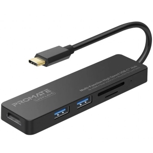 Хаб USB Promate Linkhub-c Grey продаж