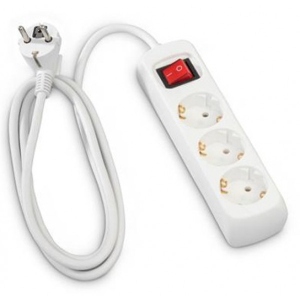 Мережевий фільтр Hama Multiple 3XSchuko 3G White
