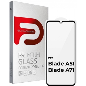 Захисне скло для смартфона Armorstandart Full Glue for ZTE Blade A51 / A71 Black (ARM65500)