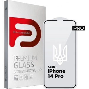 Захисне скло для смартфону Armorstandart Pro 3D LE for Apple iPhone 14 Pro Black (ARM65658)