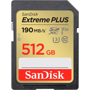 Карта пам'яті SanDisk Extreme Plus 512GB SDXC Memory Card + 2 years Rescue Pro Deluxe (SDSDXWV-512G-GNCIN)