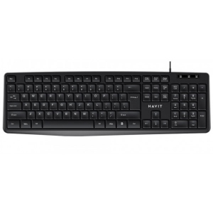 Клавіатура дротова ігрова Havit HV-КВ2006 USB Black (27082) інтернет-магазин