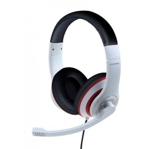 Гарнітура дротова Gembird MHS-03-WTRDBK  White/Red/Black