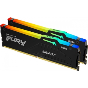 Память DDR Kingston DDR5 32GB 5600 MHzFury Beast RGB (KF556C36BBEAK2-32)