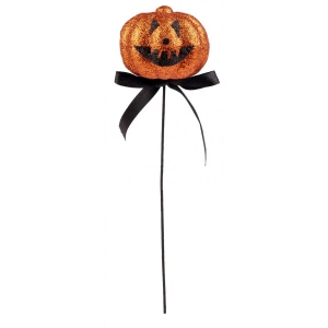 Декор Halloween YES! Fun Гарбуз 24см, гліттер (974307)