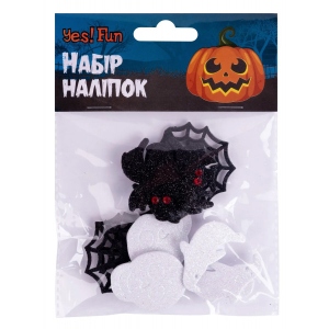 Декор Halloween YES! Fun Жахливі створіння, 12 шт, гліттер (974474)