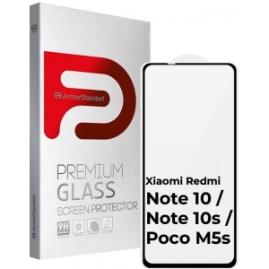 Захисне скло для смартфону Armorstandart Full Glue Curved for Xiaomi Redmi Note 10 / Note 10s / Poco M5s Black (ARM58350)