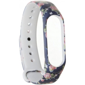 Ремінець для фітнес-браслету Armorstandart for Xiaomi Mi Band 4/3 Blue Flowers (ARM52066)
