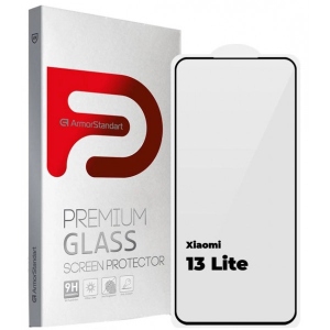 Захисне скло для смартфону Armorstandart Full Glue Curved for Xiaomi 13 Lite Black (ARM66960)