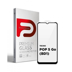 Захисне скло для смартфону Armorstandart Full Glue Curved for Tecno POP 5 Go (BD1) Black (ARM65314)