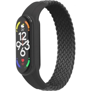 Ремінець для фітнес-браслету Armorstandart Braided Solo Loop for Xiaomi Mi Band 7/6/5/4 Charcoal size S (ARM59179)