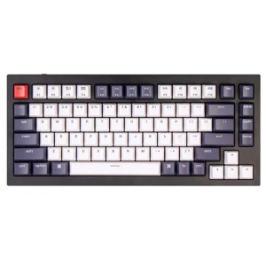 Клавіатура дротова Keychron Q1 QMK HotSwappable Gateron Phantom Brown RGB Knob Black