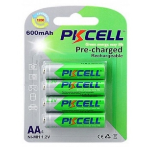 Акумулятор тип AA PKCELL Ni-MH AA/HR06 600 mAh BL 4 шт. (PC/AA600-4BA/09321)