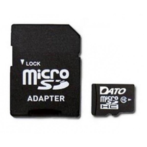 Карта пам'яті Dato MicroSDHC 32GB UHS-I Class 10 + SD-adapter (DTTF032GUIC10)