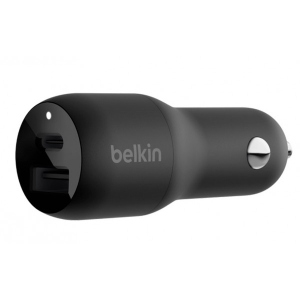Автомобільний зарядний пристрій Belkin 37W PD PPS Dual Black (CCB004BTBK)